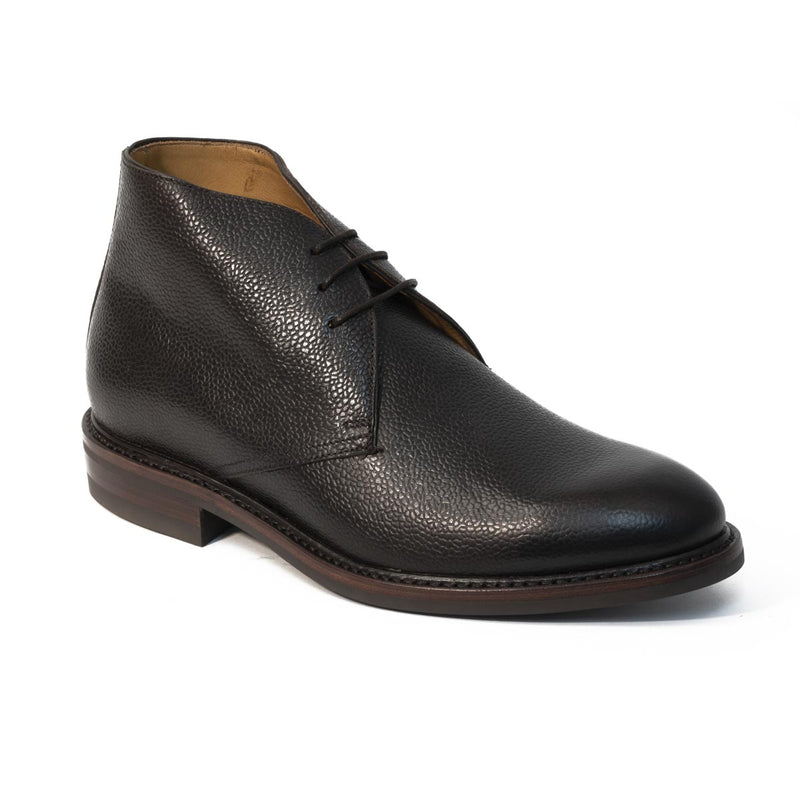 Black leather chukka boots shop