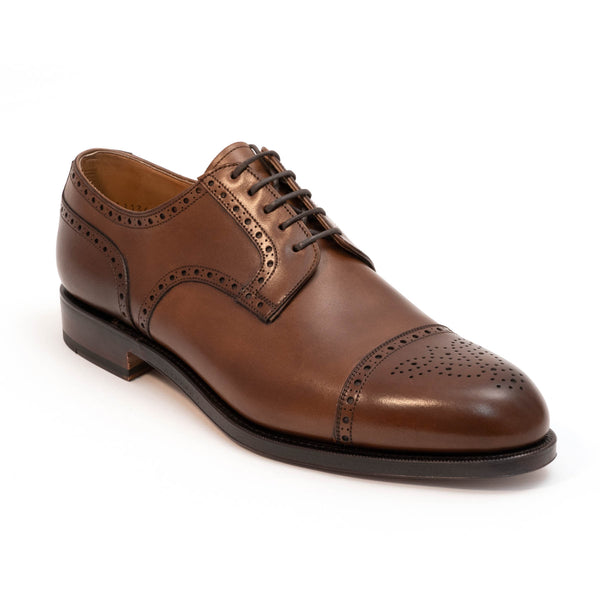 Carmina Derby Half-Brogue - Marron