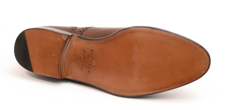 Carmina Derby Half-Brogue - Marron