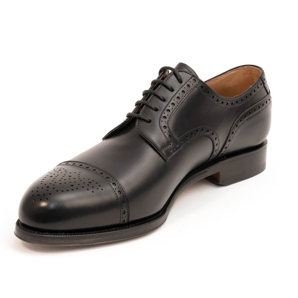 Carmina Derby Half-Brogue - Negro