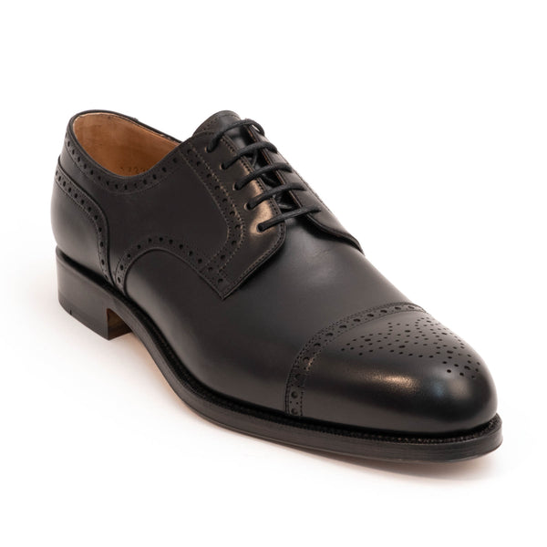 Carmina Derby Half-Brogue - Negro
