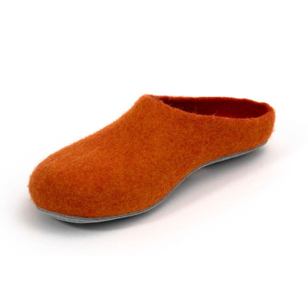 Wollfilz Pantoffel - orange