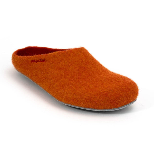 Wollfilz Pantoffel - orange