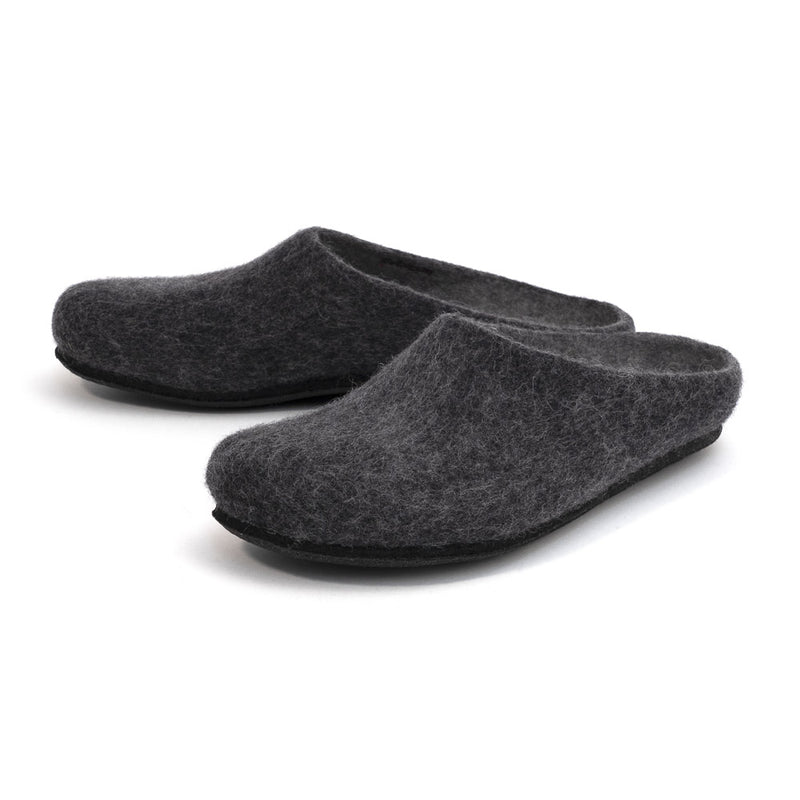 Wollfilz Pantoffel - anthrazit