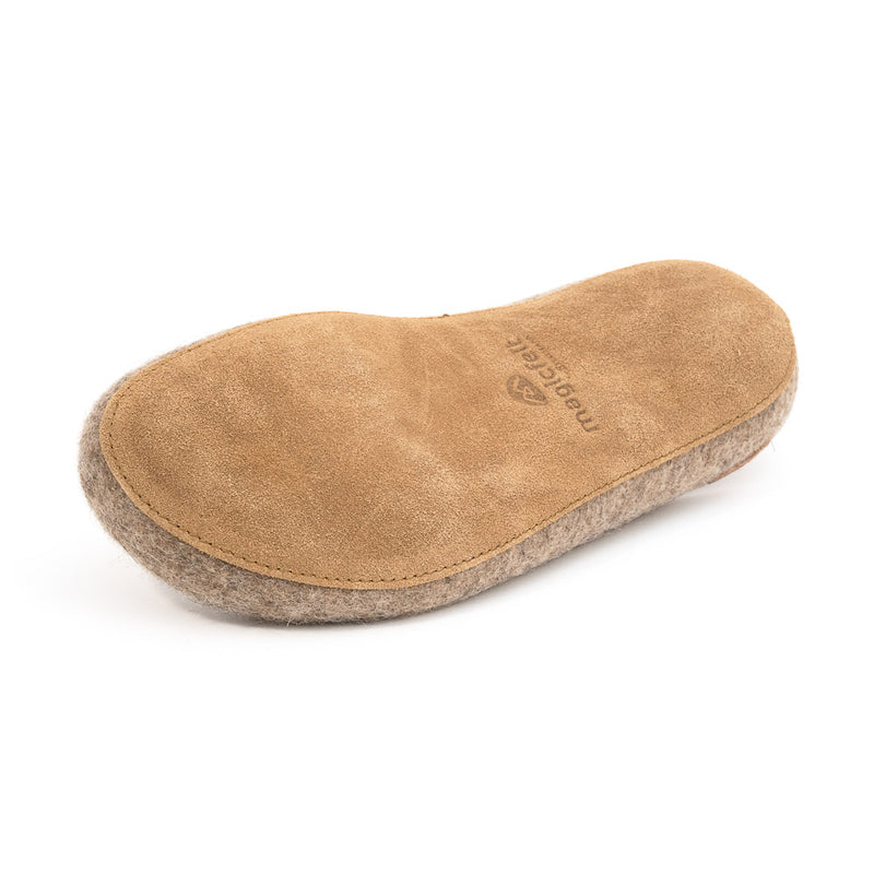 Pantoffelmann vilten pantoffels van kameelhaar I Gestreept I Maat 43 I Antislip & comfortabele sloffen met rubberzool I Warme & ademende pantoffels voor dames & heren Pantoffelmann vilten pantoffels van kameelhaar I Gestreept I Maat 43 I Antislip & comfortabele sloffen met rubberzool I Warme & ademende pantoffels voor dames & heren