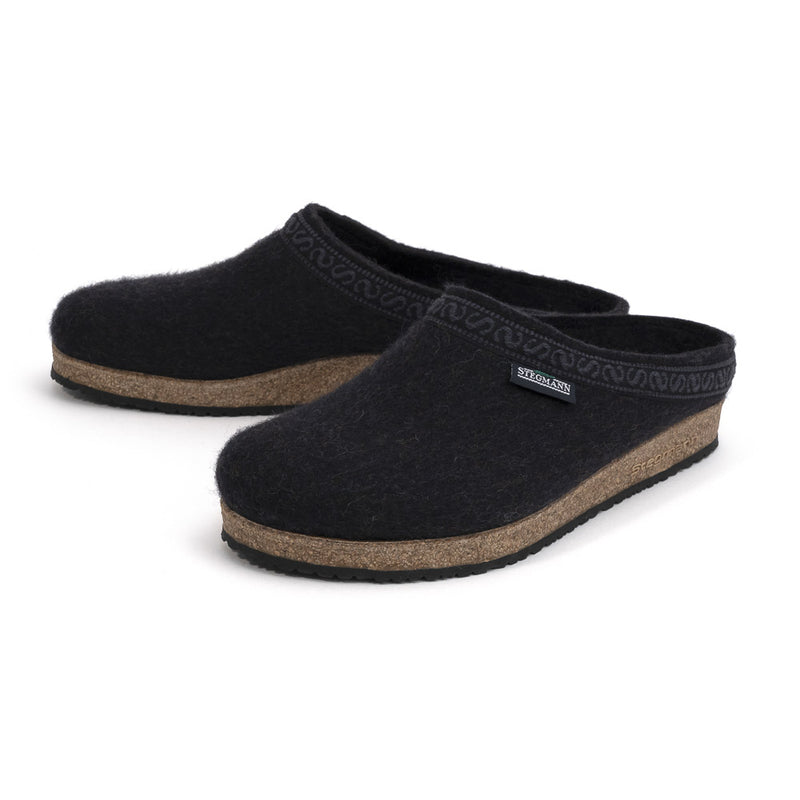 Wollfilz Clogs - graphit