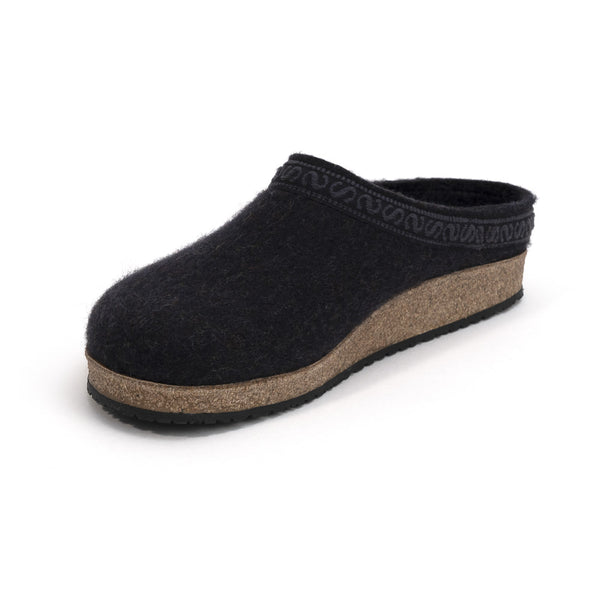 Wollfilz Clogs - graphit