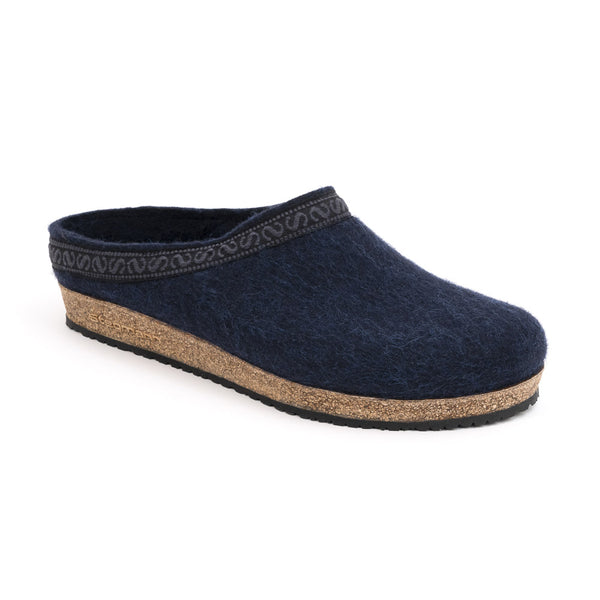 Wollfilz Clogs - navy