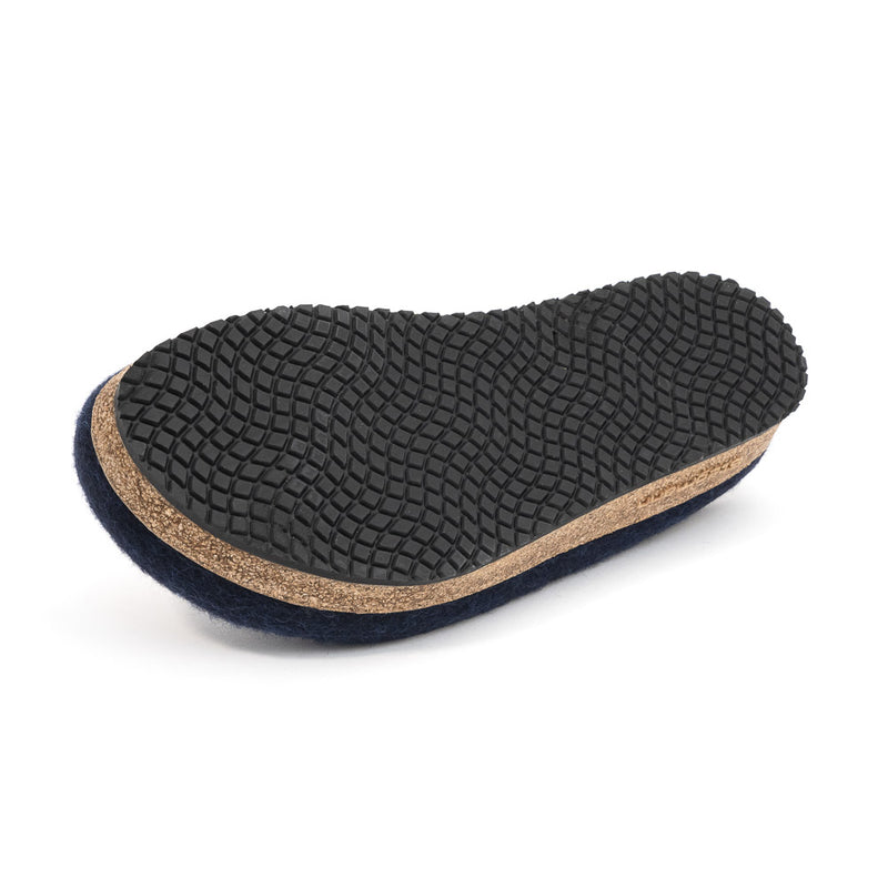 Wollfilz Clogs - navy