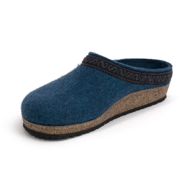 Wollfilz Clogs - turquoise